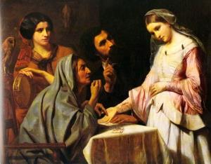La Cartomanzia Da Dipinto Di J. J. B. Dehaussy